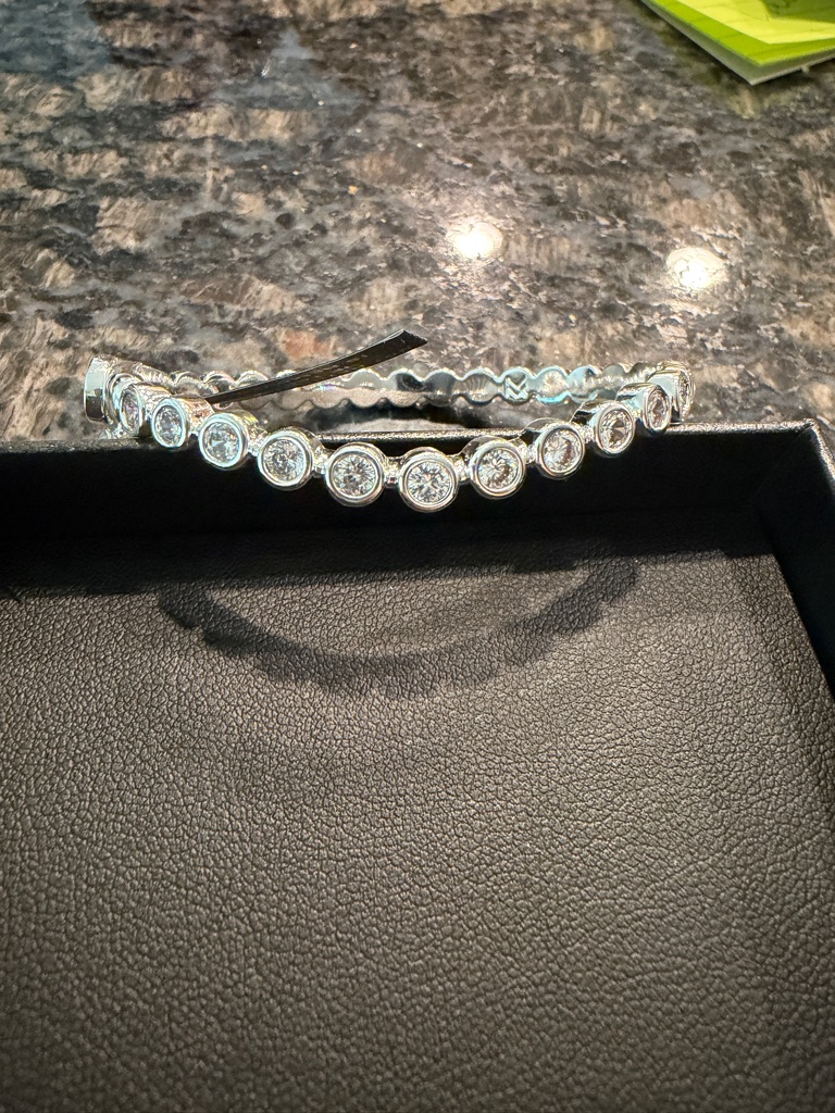 Miranda Frye Waverly Silver Crystal Bezel Bracelet -Small — image 5 of 7